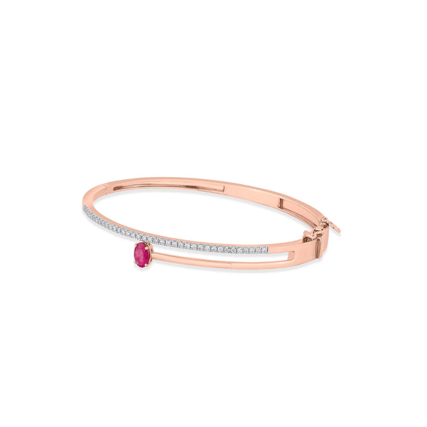 Toren Vibrant Oval Embrace Bracelet