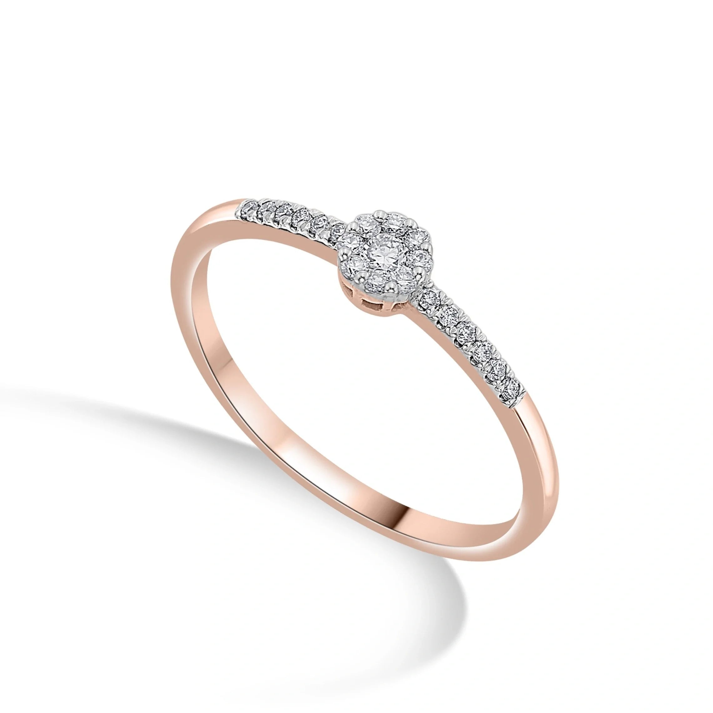 Boujee Medium Round Cluster Ring - Zen Diamond India
