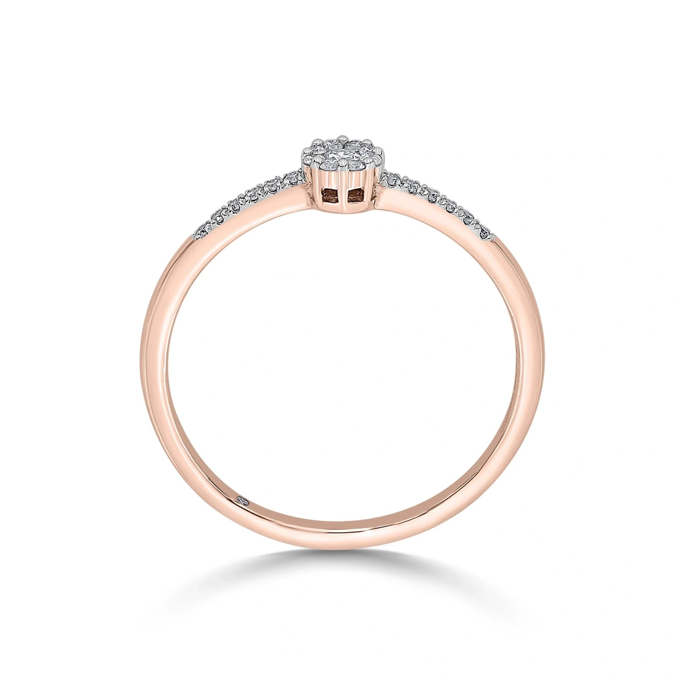 Boujee Medium Round Cluster Ring - Zen Diamond India