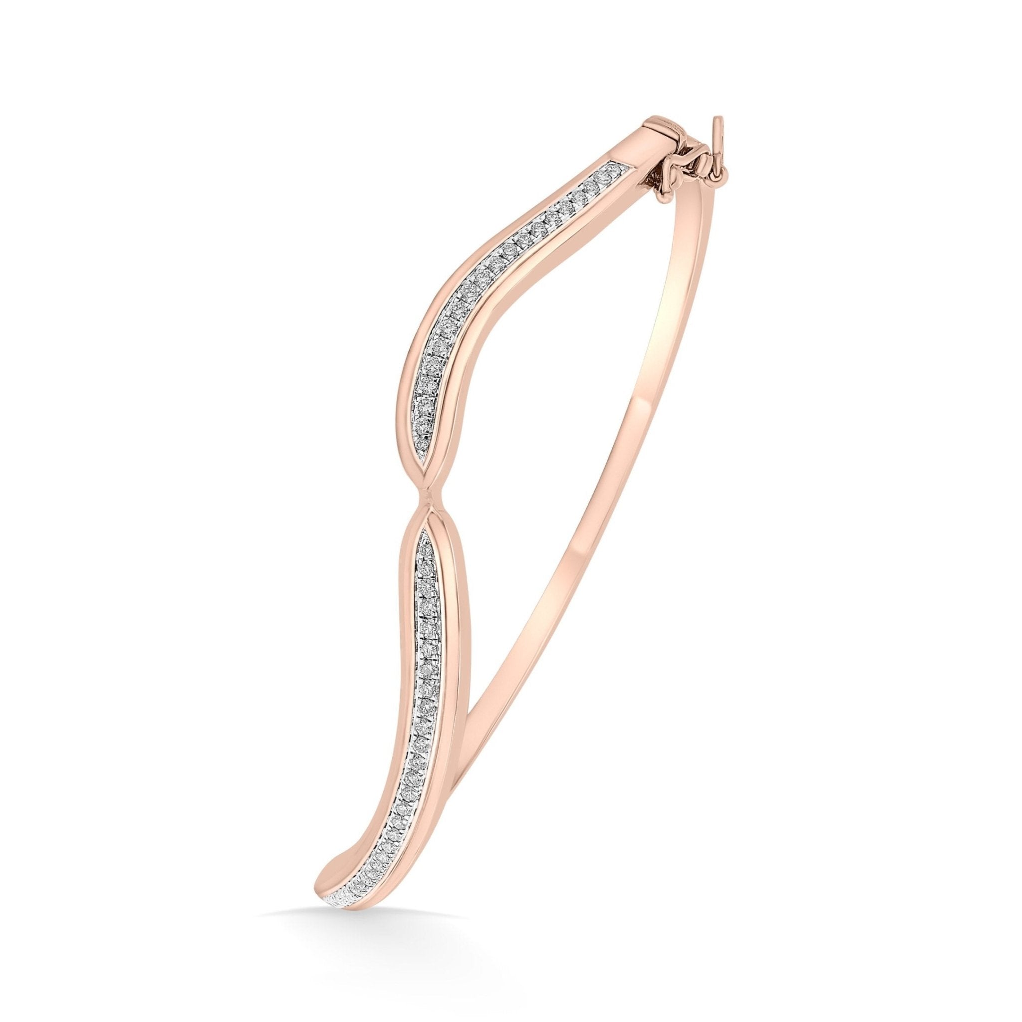 Sassy Modern Marquise Twist Bracelet - Zen Diamond India
