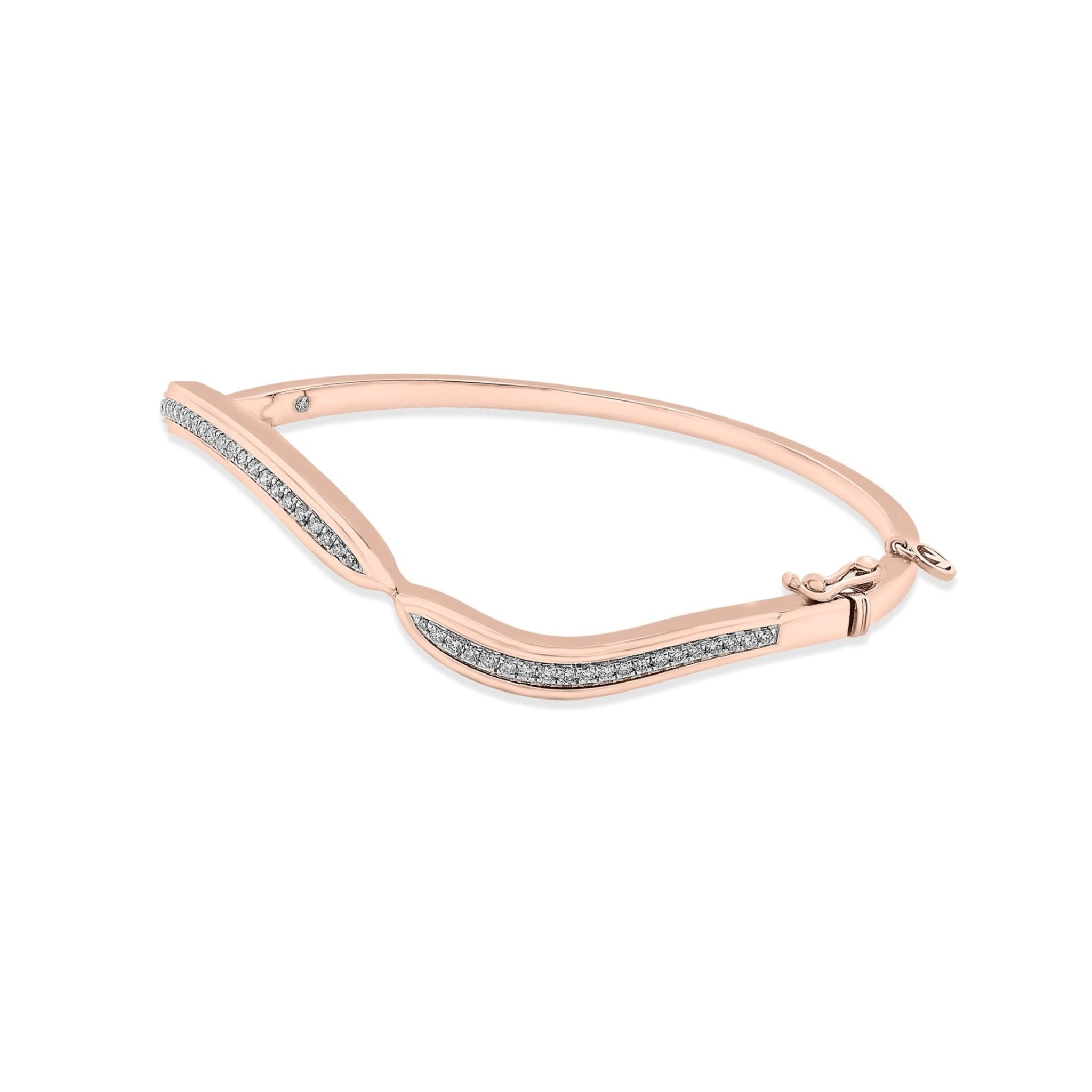 Sassy Modern Marquise Twist Bracelet - Zen Diamond India