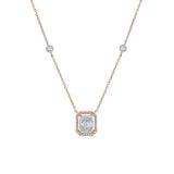Signature Extra Small Emerald Pave Solitaire Pendant - Zen Diamond India