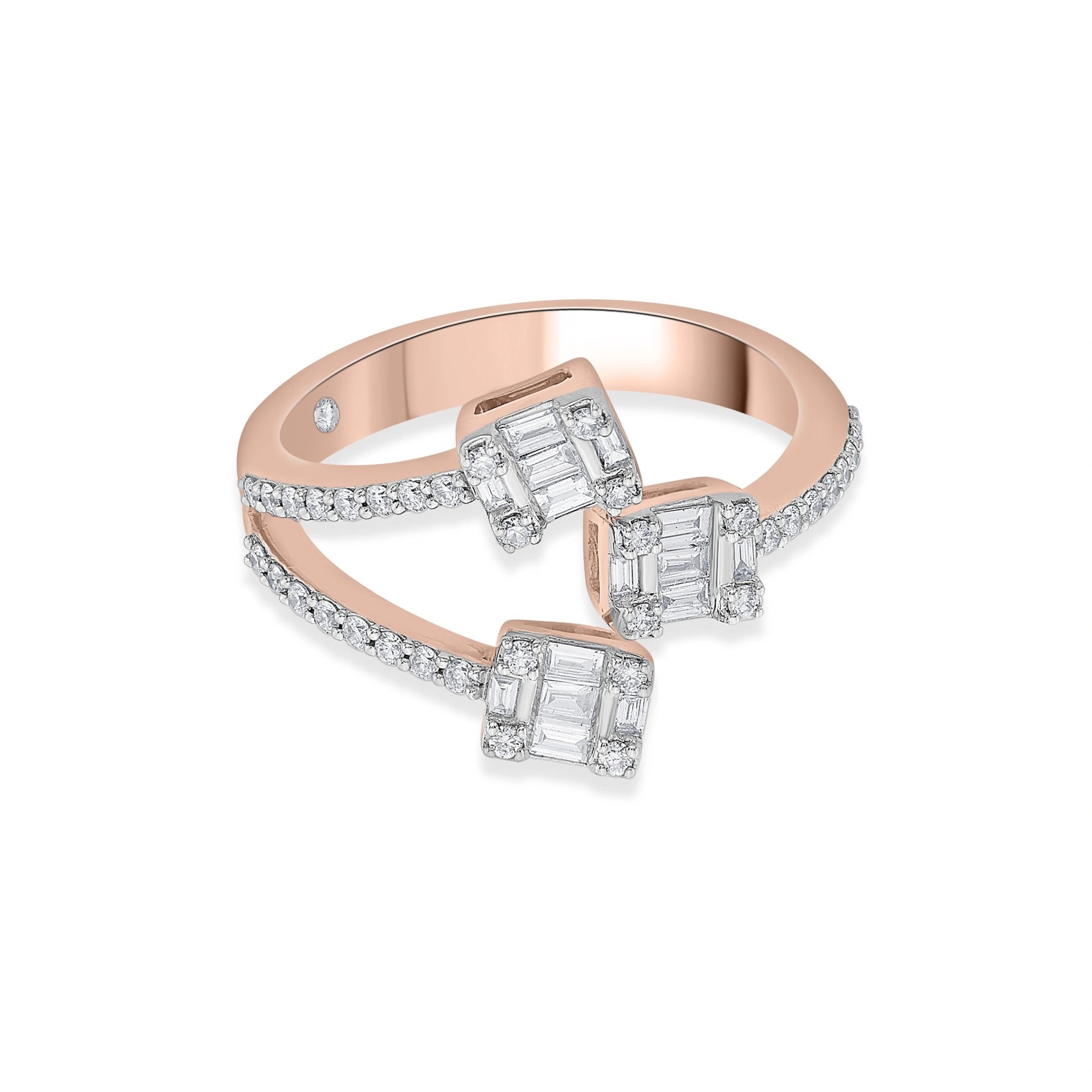 Trinity Prism Luxe Ring - Zen Diamond India