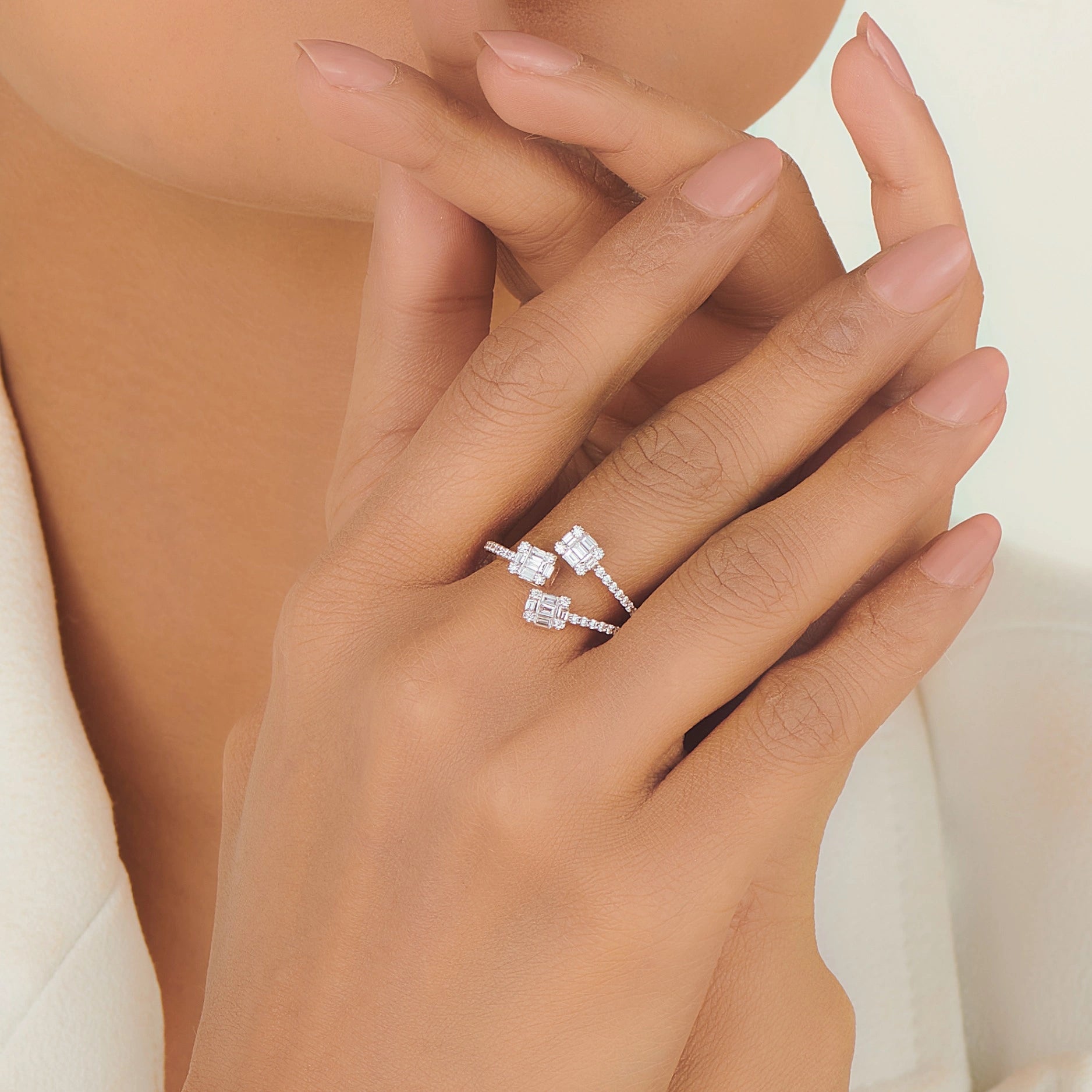 Trinity Prism Luxe Ring - Zen Diamond India
