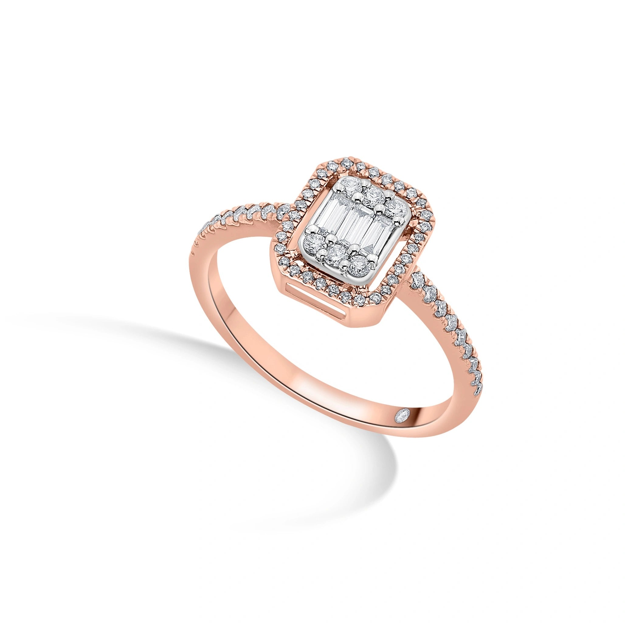 Signature Small Emerald Pave Solitaire Ring