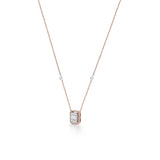 Signature Small Emerald Pave Solitaire Pendant - Zen Diamond India