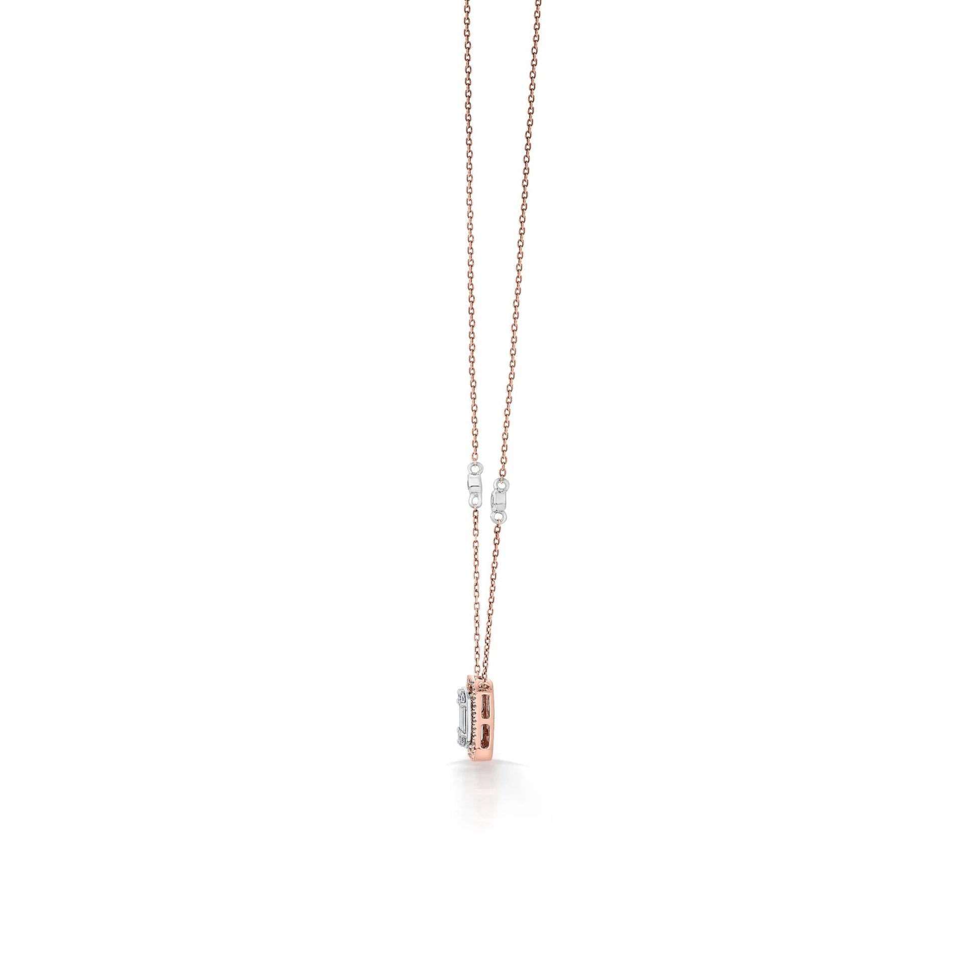 Signature Small Emerald Pave Solitaire Pendant - Zen Diamond India