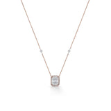Signature Small Emerald Pave Solitaire Pendant - Zen Diamond India