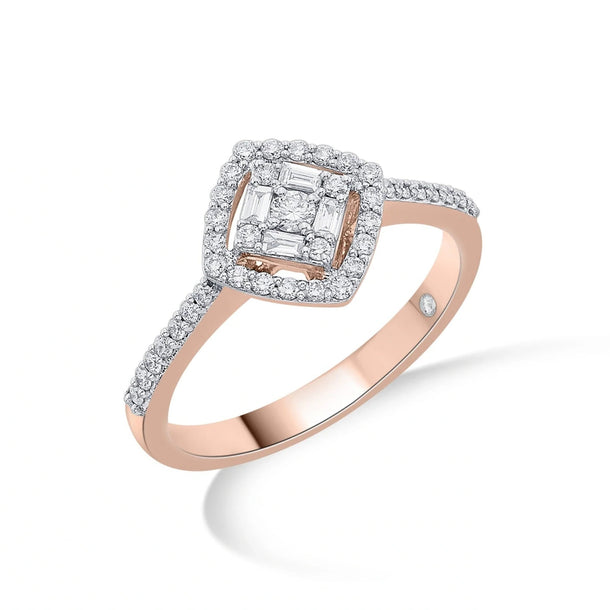 Sassy Starbeam Diamond Kite Ring