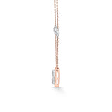 Signature Medium Emerald Pave Solitaire Pendant - Zen Diamond India