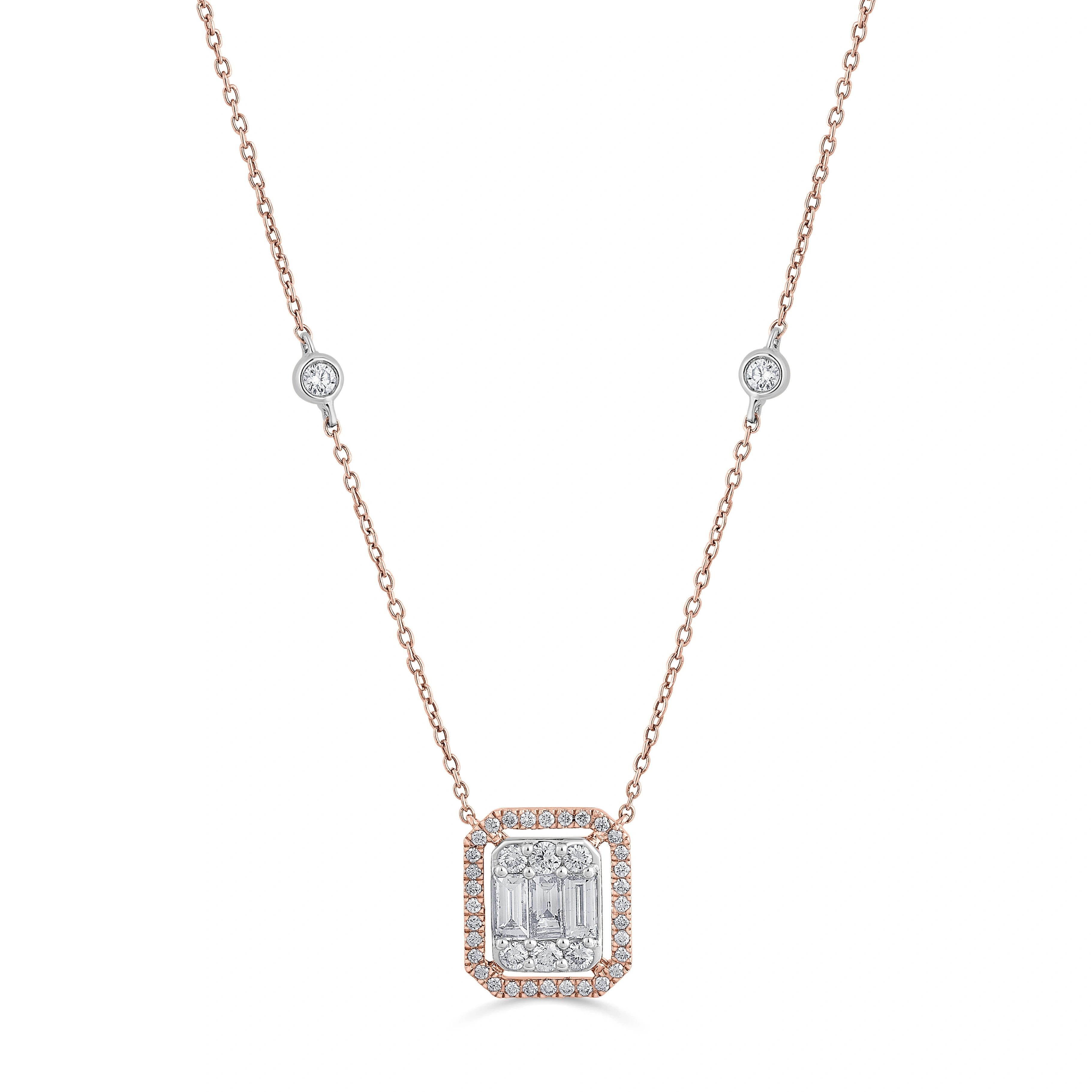 Emerald Radiance Halo Pendant - Zen Diamond India