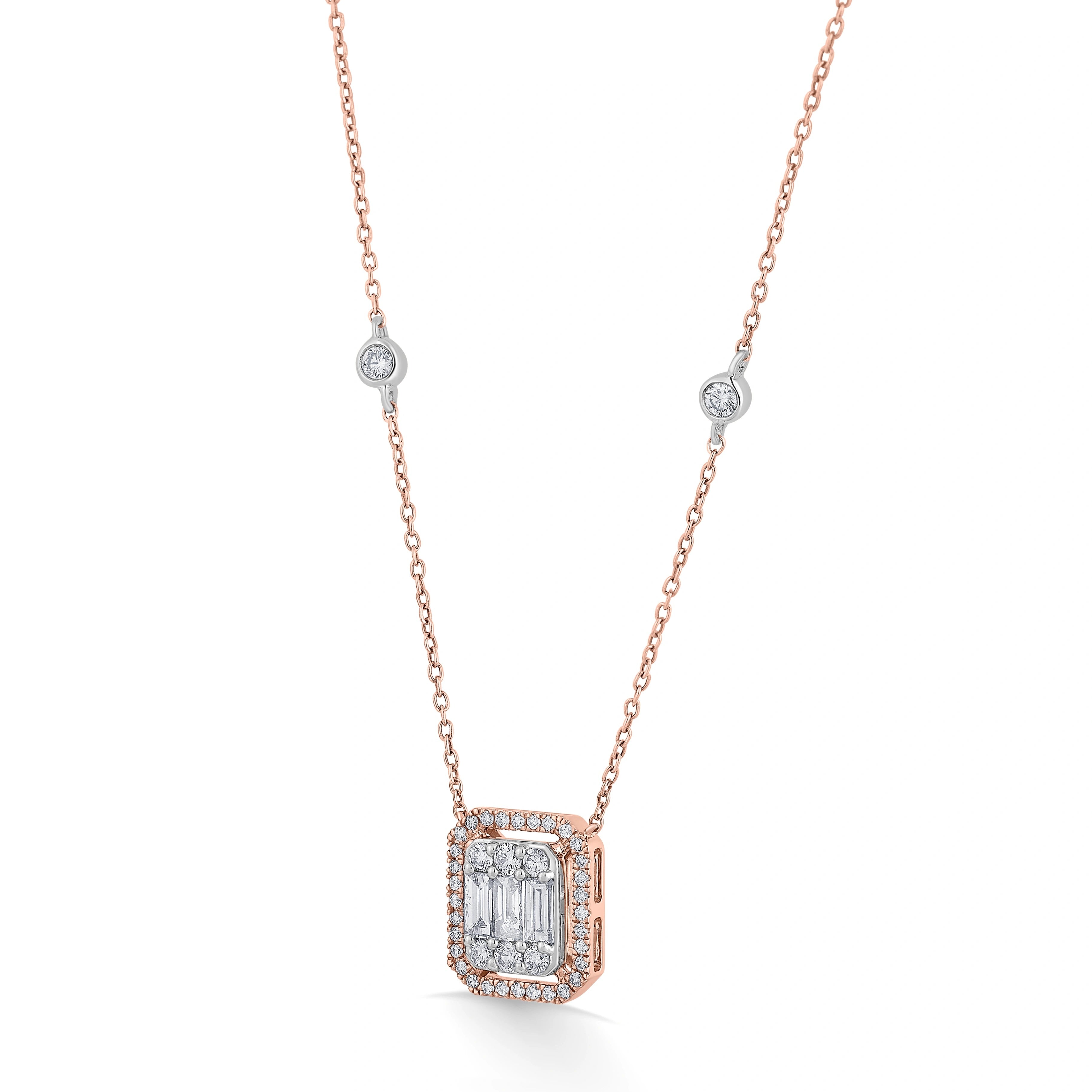 Emerald Radiance Halo Pendant - Zen Diamond India