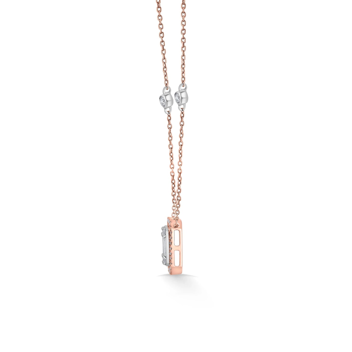 Emerald Radiance Halo Pendant - Zen Diamond India