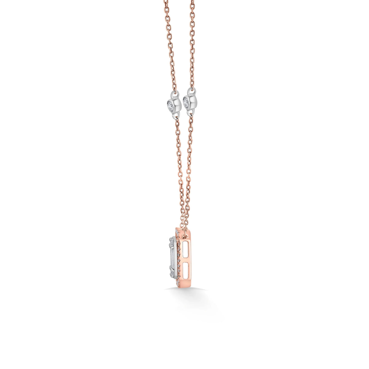Signature Extra Small Marquise Pave Solitaire Pendant - Zen Diamond India