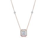 Signature Extra Small Marquise Pave Solitaire Pendant - Zen Diamond India