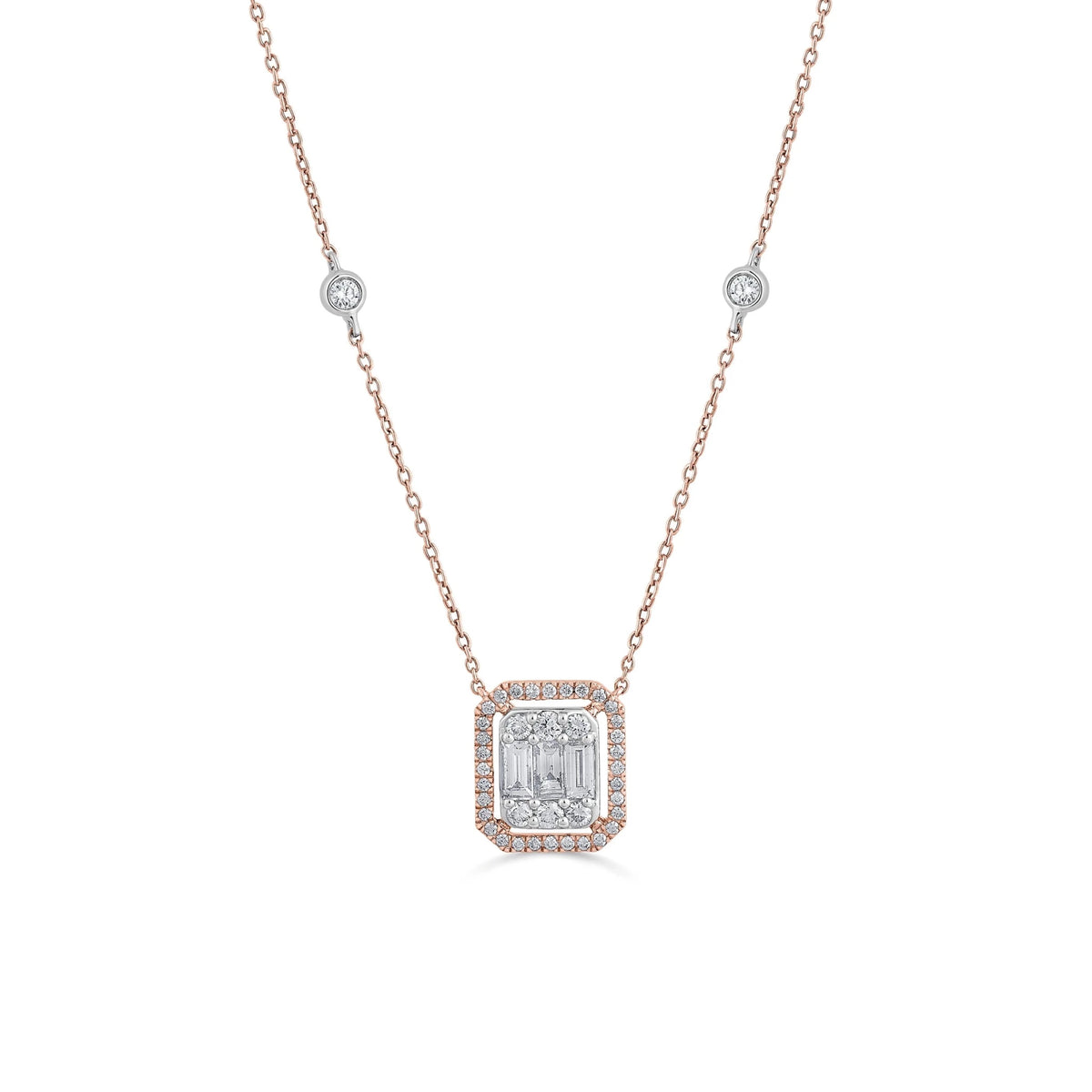 Signature Extra Small Marquise Pave Solitaire Pendant - Zen Diamond India