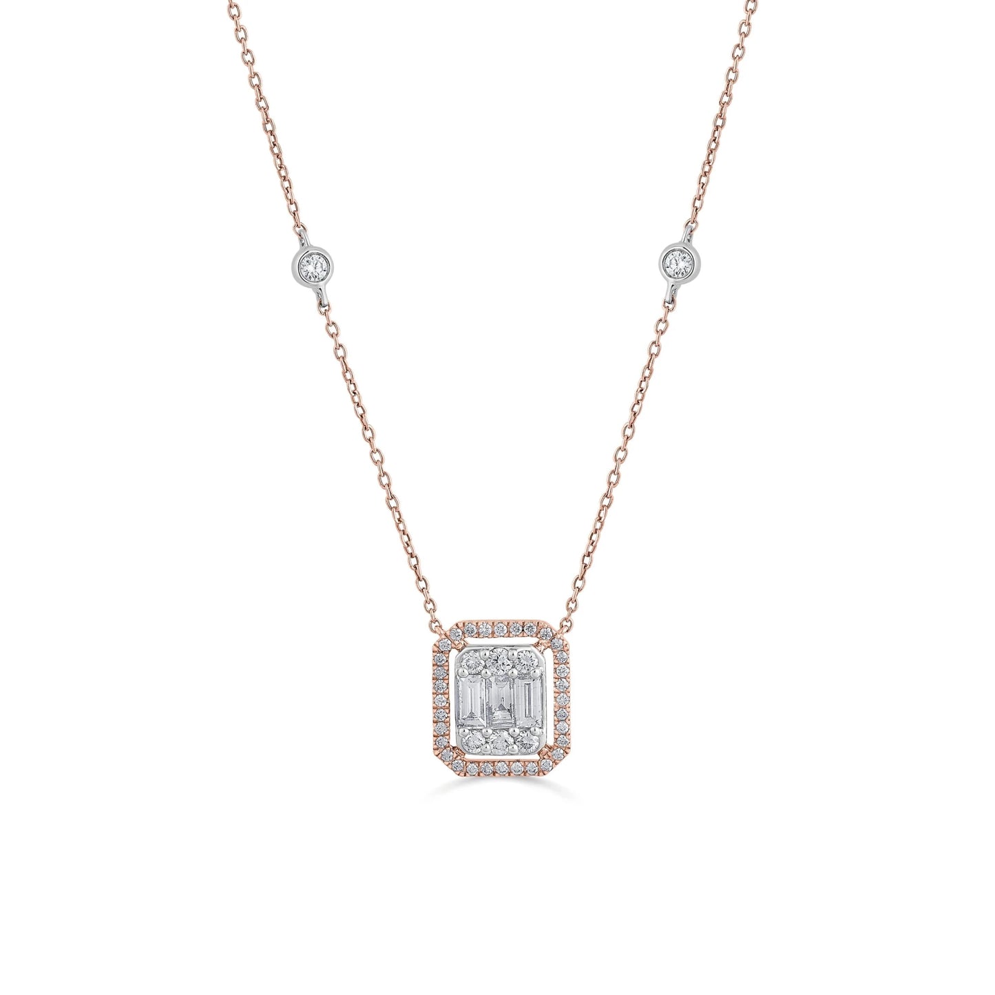 Emerald Radiance Halo Pendant - Zen Diamond India