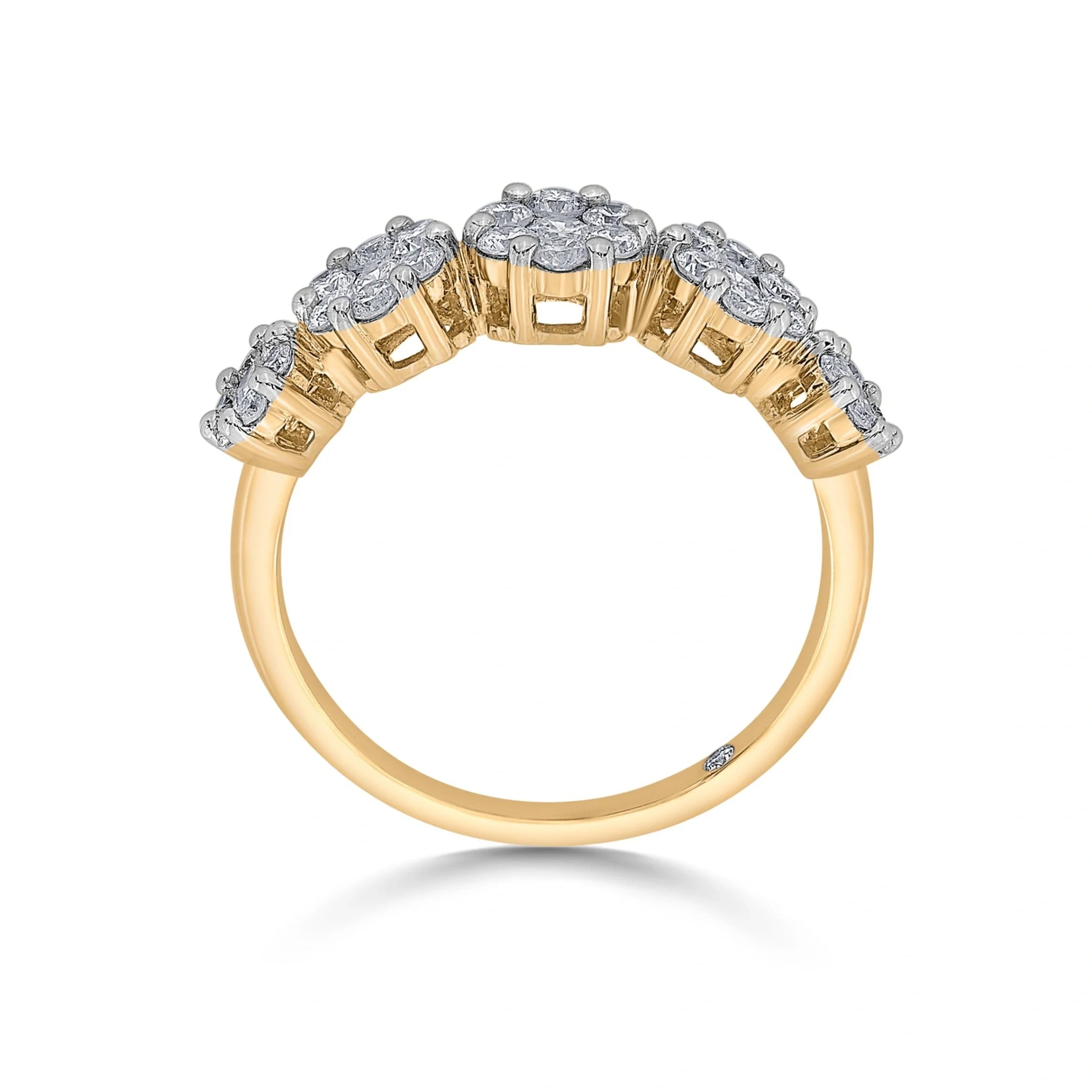 Meta Golden Bloom Ring - Zen Diamond India