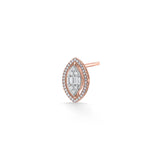 Signature Extra Small Marquise Pave Solitaire Earrings - Zen Diamond India