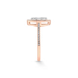 Signature Extra Small Marquise Pave Solitaire Ring - Zen Diamond India