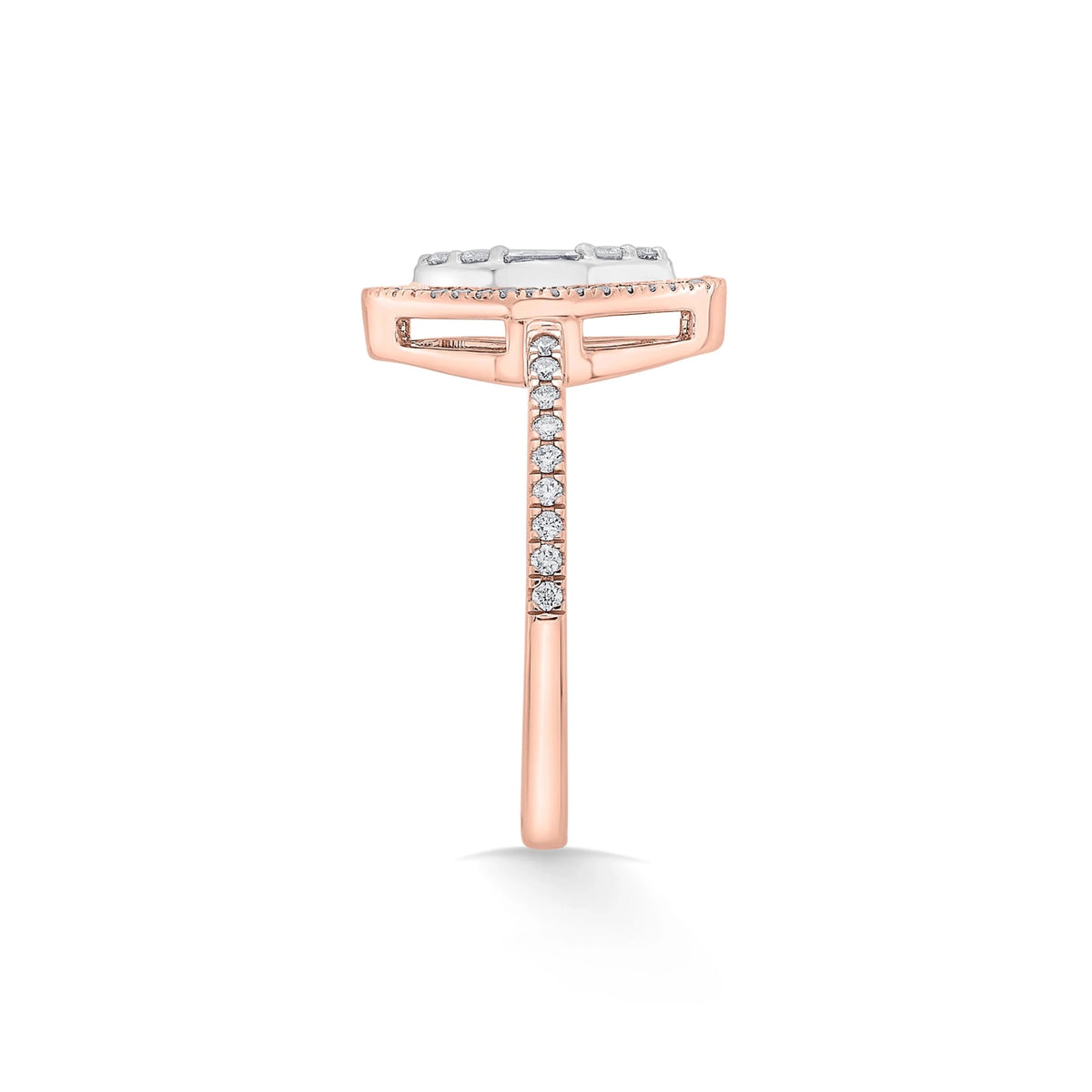 Signature Small Marquise Pave Solitaire Ring - Zen Diamond India