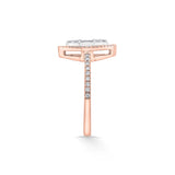 Signature Small Marquise Pave Solitaire Ring - Zen Diamond India