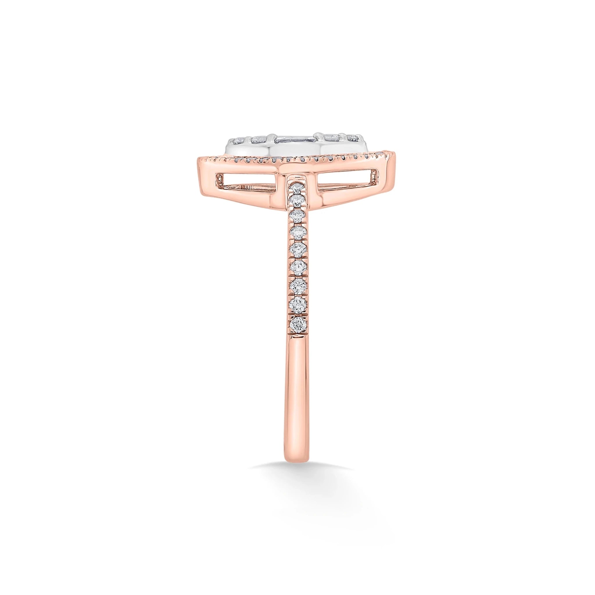 Signature Small Marquise Pave Solitaire Ring - Zen Diamond India