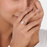 Signature Small Marquise Pave Solitaire Ring