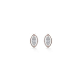Signature Medium Marquise Pave Solitaire Earrings - Zen Diamond India