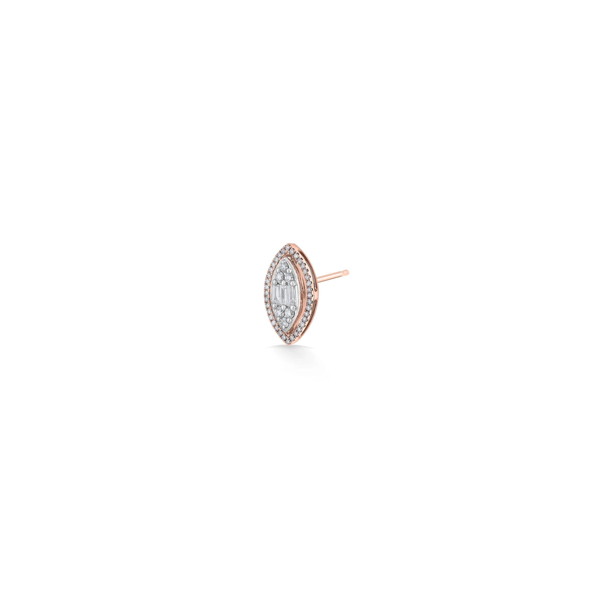 Signature Medium Marquise Pave Solitaire Earrings - Zen Diamond India