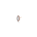 Signature Medium Marquise Pave Solitaire Earrings - Zen Diamond India