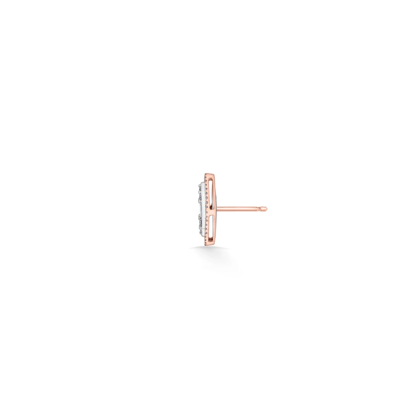 Signature Medium Marquise Pave Solitaire Earrings - Zen Diamond India