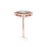 Signature Medium Marquise Pave Solitaire Ring - Zen Diamond India