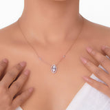 Signature Medium Marquise Pave Solitaire Pendant