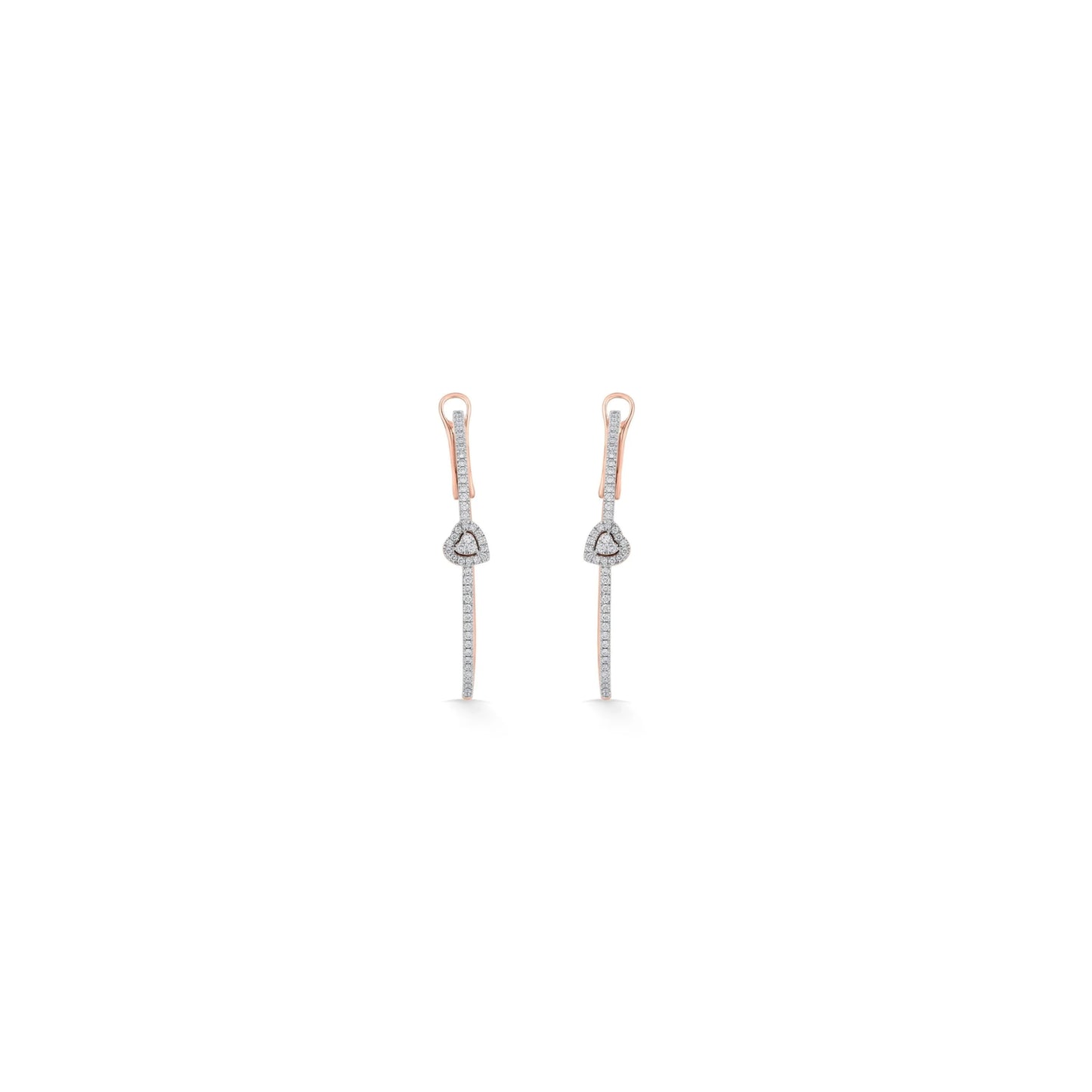 Sassy Heartline Radiance earrings - Zen Diamond India