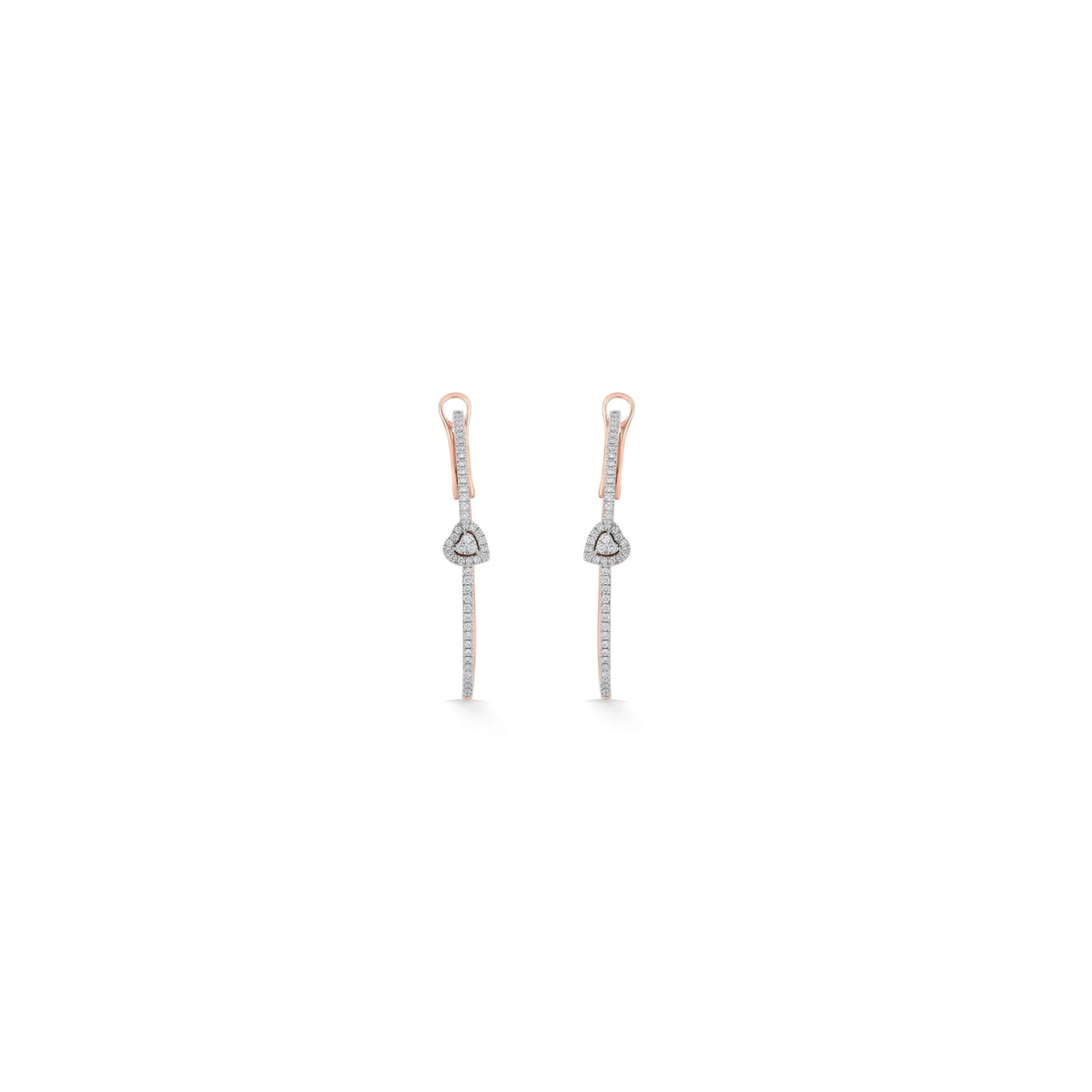 Sassy Heartline Radiance earrings - Zen Diamond India