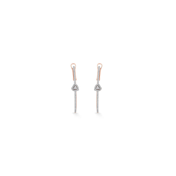 Sassy Heartline Radiance earrings - Zen Diamond India