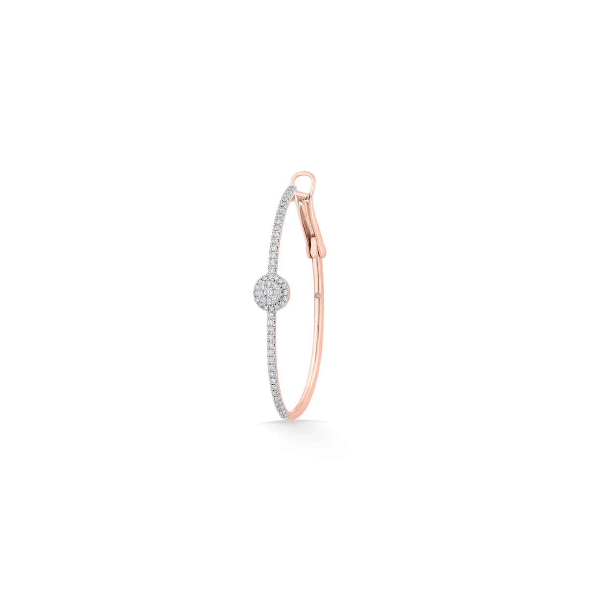 Sassy Round Pave Hoops - Zen Diamond India