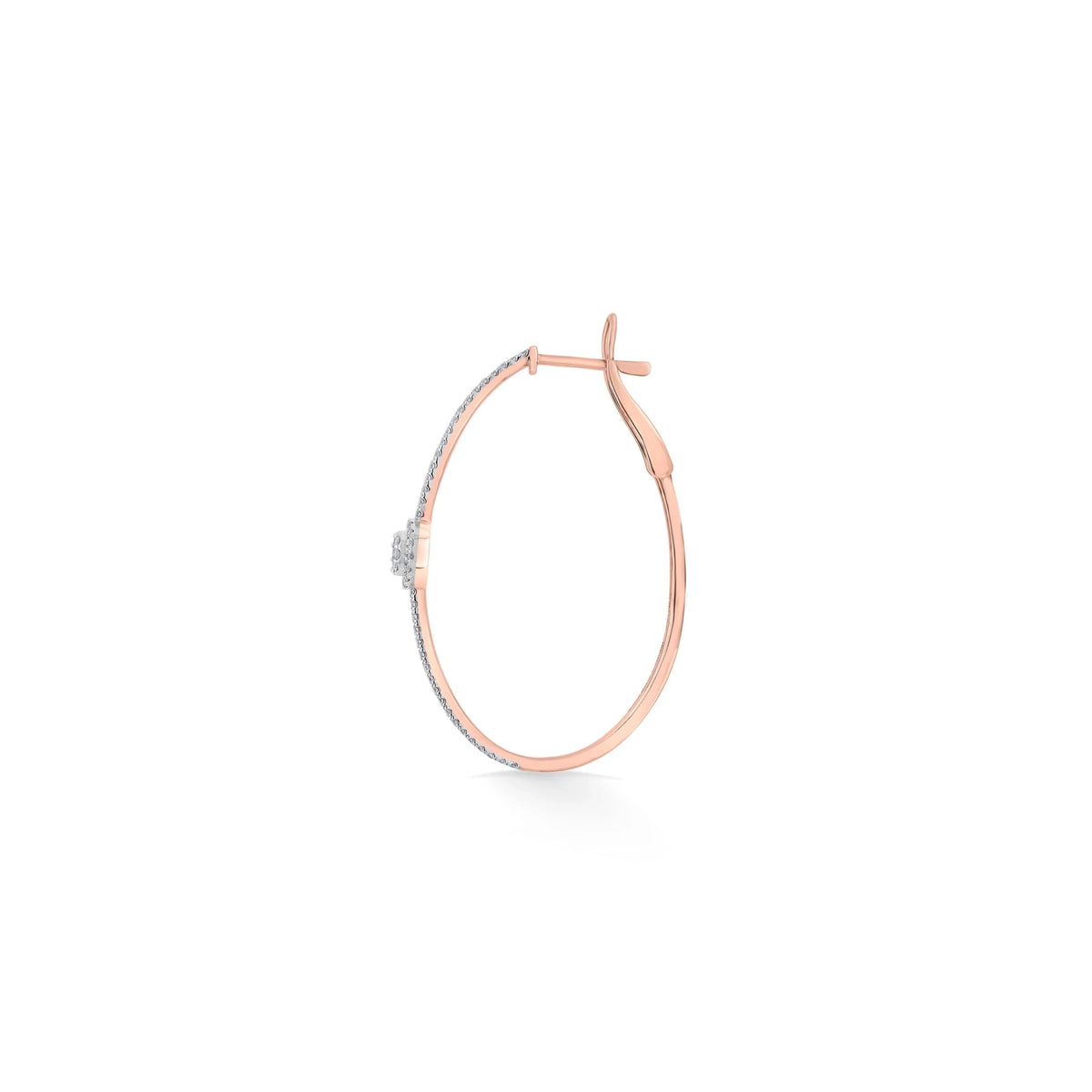 Sassy Round Pave Hoops - Zen Diamond India