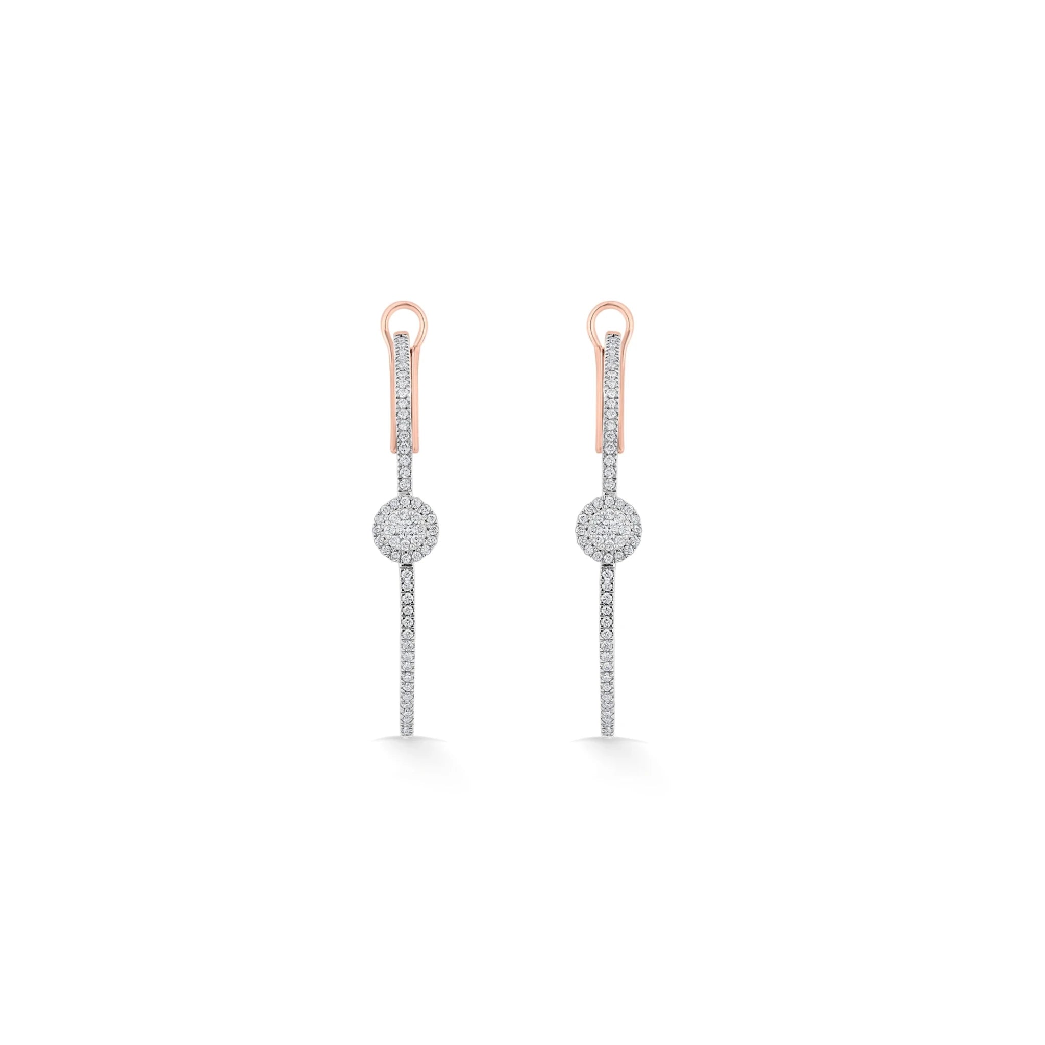 Sassy Round Pave Hoops - Zen Diamond India