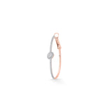 Sassy Oval Pave Hoops - Zen Diamond India