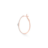 Sassy Oval Pave Hoops - Zen Diamond India