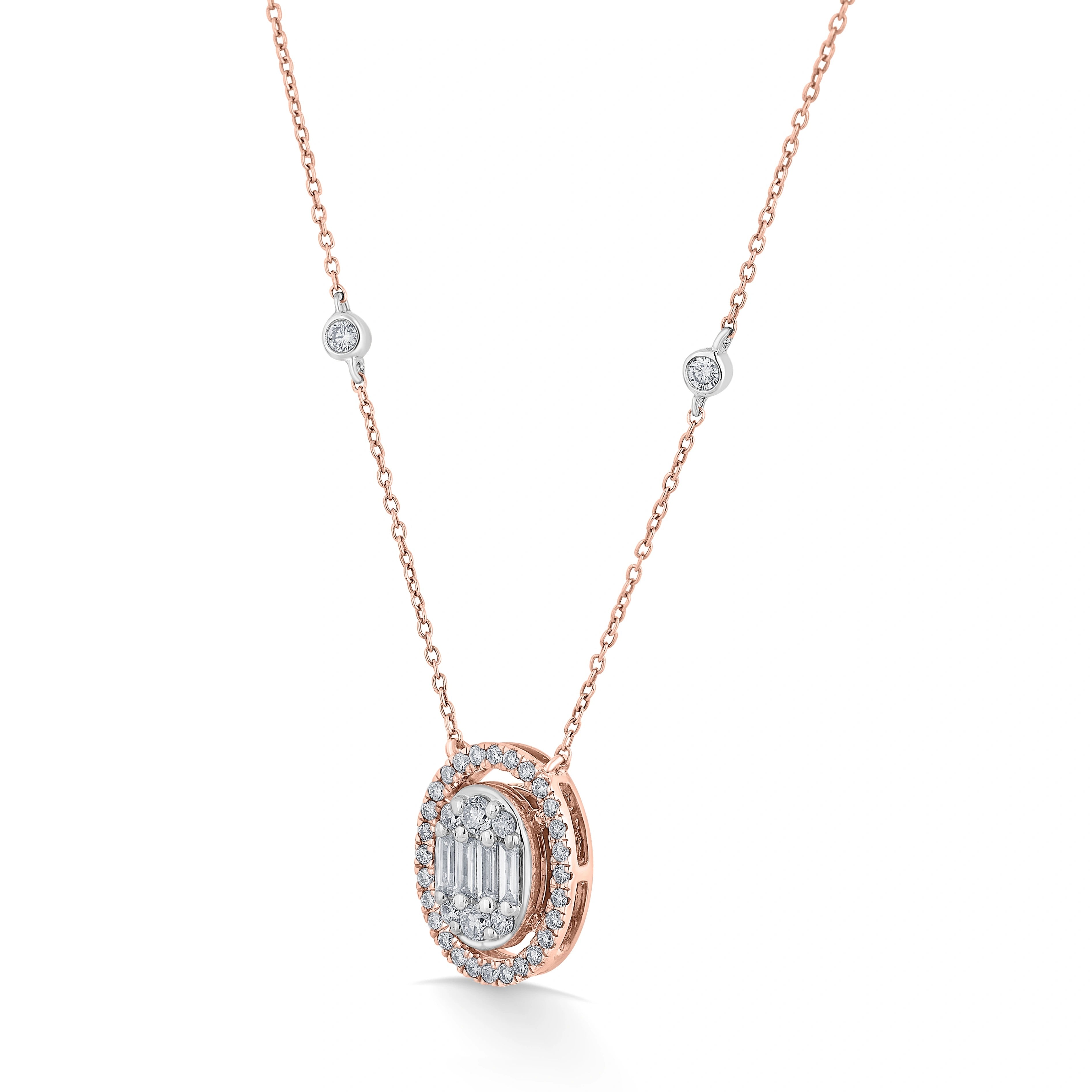 Opulent Orbit Halo Pendant - Zen Diamond India