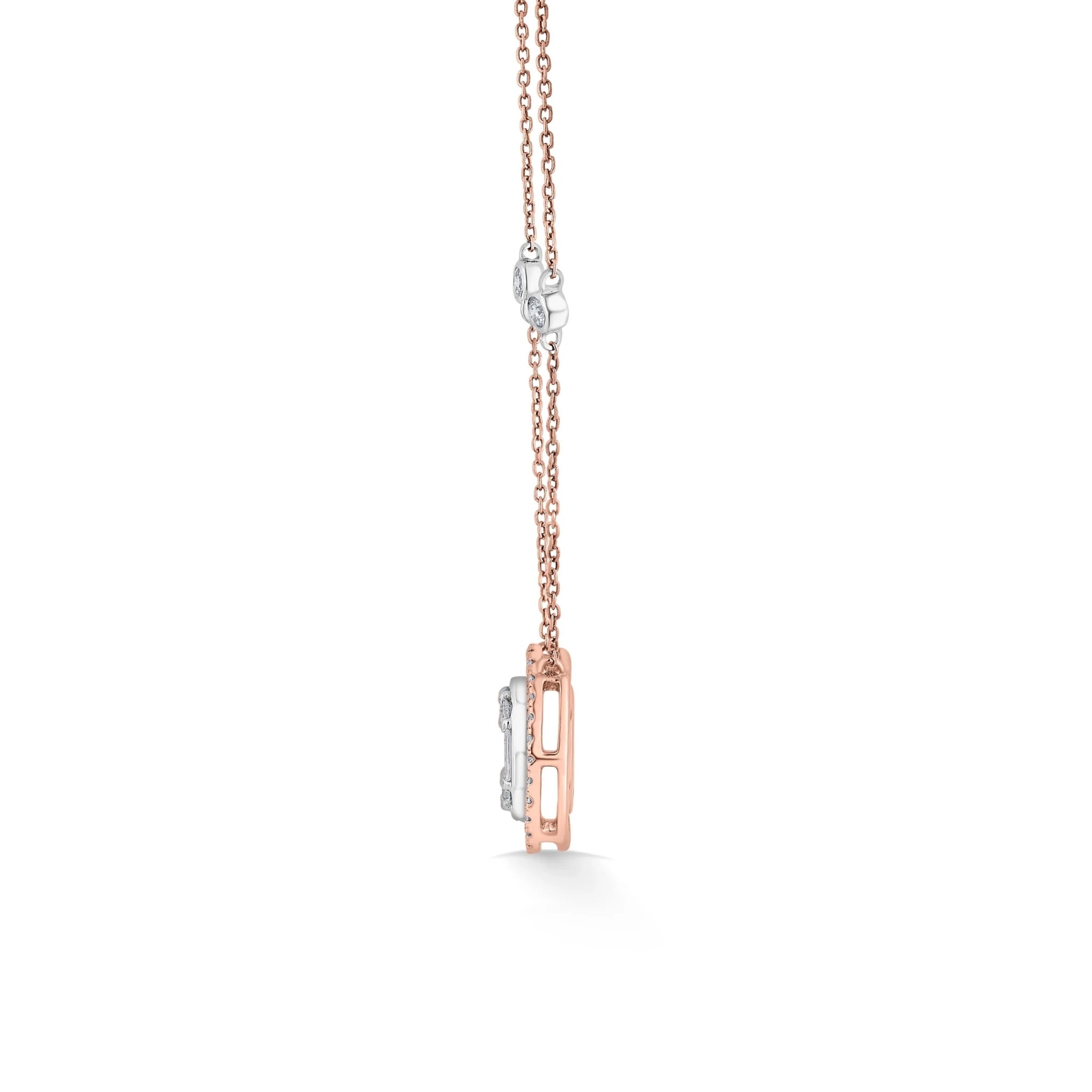 Opulent Orbit Halo Pendant - Zen Diamond India