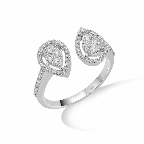 Enchante Lumiere Twin Teardrop Ring