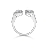 Enchante Lumiere Twin Teardrop Ring - Zen Diamond India