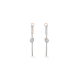 Sassy Drop Pave Hoops - Zen Diamond India