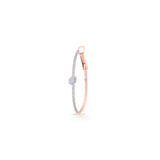Sassy Drop Pave Hoops - Zen Diamond India