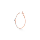 Sassy Drop Pave Hoops - Zen Diamond India