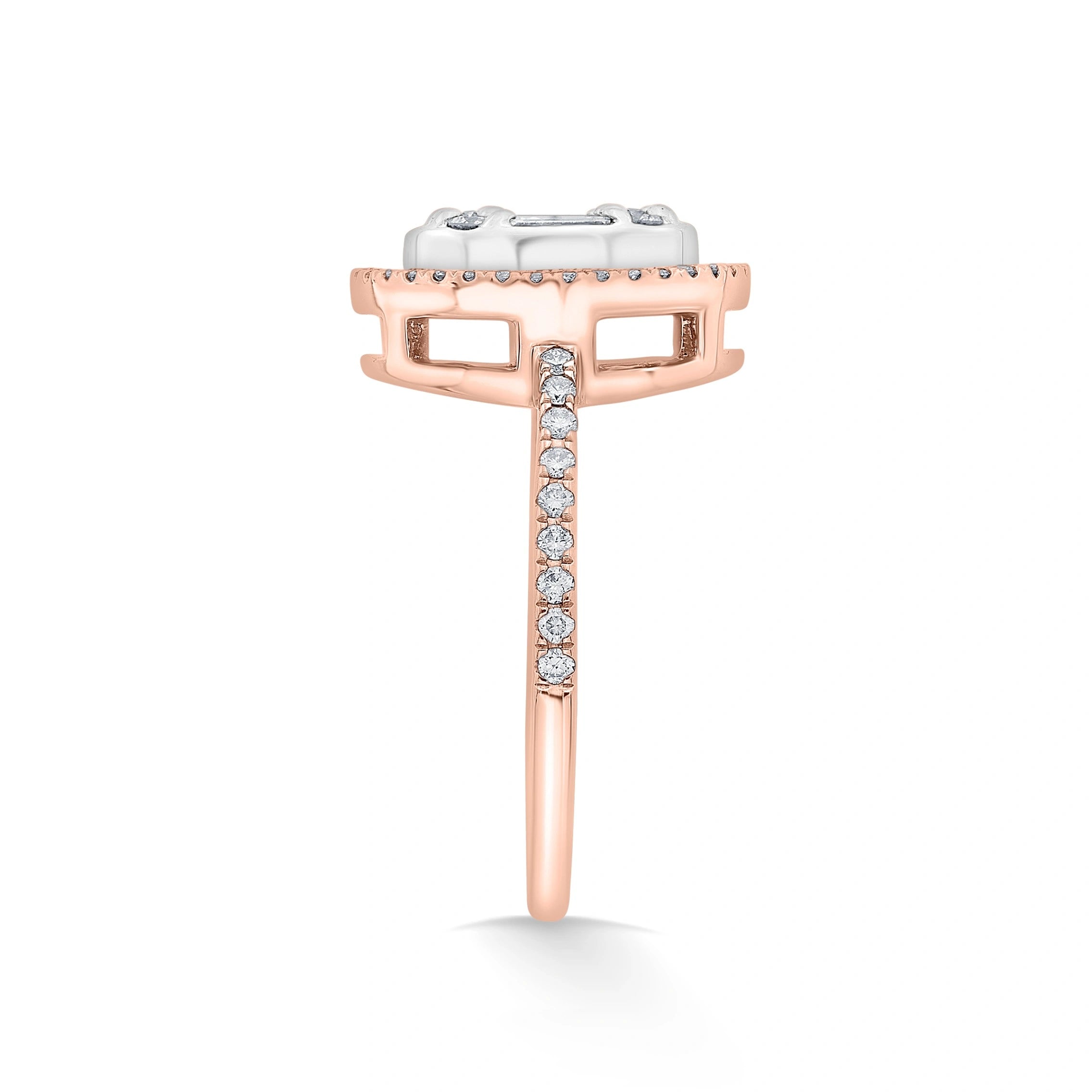 Signature Large Oval Pave Solitaire Ring